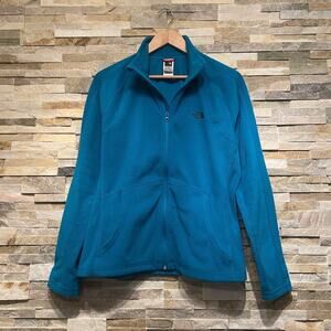 The North Face Women’s L Fleece Jacket | Bright Blue Full Zip Outdoor Layer